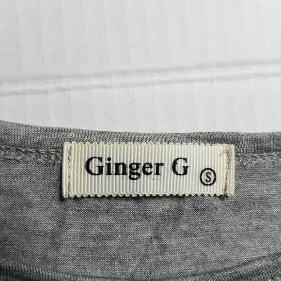 NWOT GINGER G WOMEN'S GRAY LONG SLEEVE BLOUSE SIZE SMALL - Picture 3 of 10